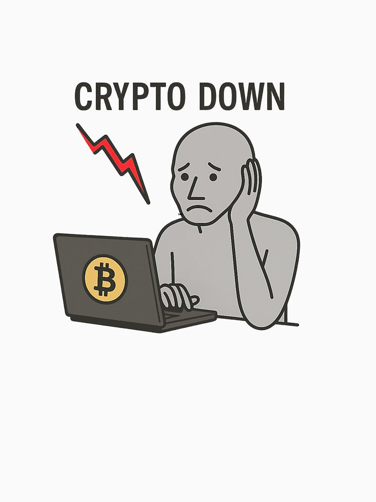 Crypto Down – NPC Meme Design by NPCDegen T-Shirts, Hoodie, Sweatshirt | BlankRebels.com (Image 3)