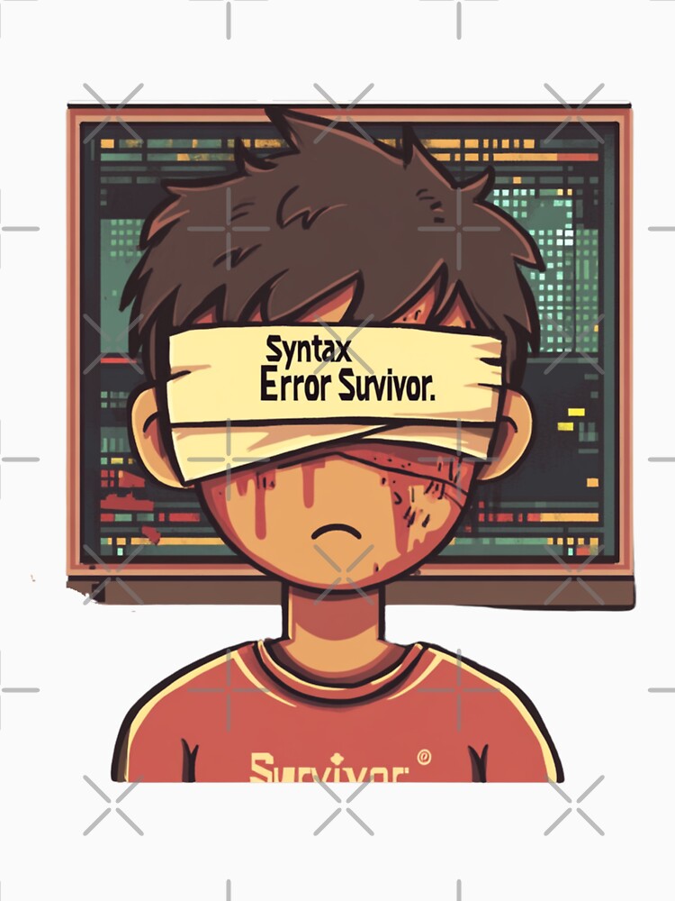 Syntax Error Survivor - Funny Programmer by counselormom T-Shirts, Hoodie, Sweatshirt | BlankRebels.com (Image 3)