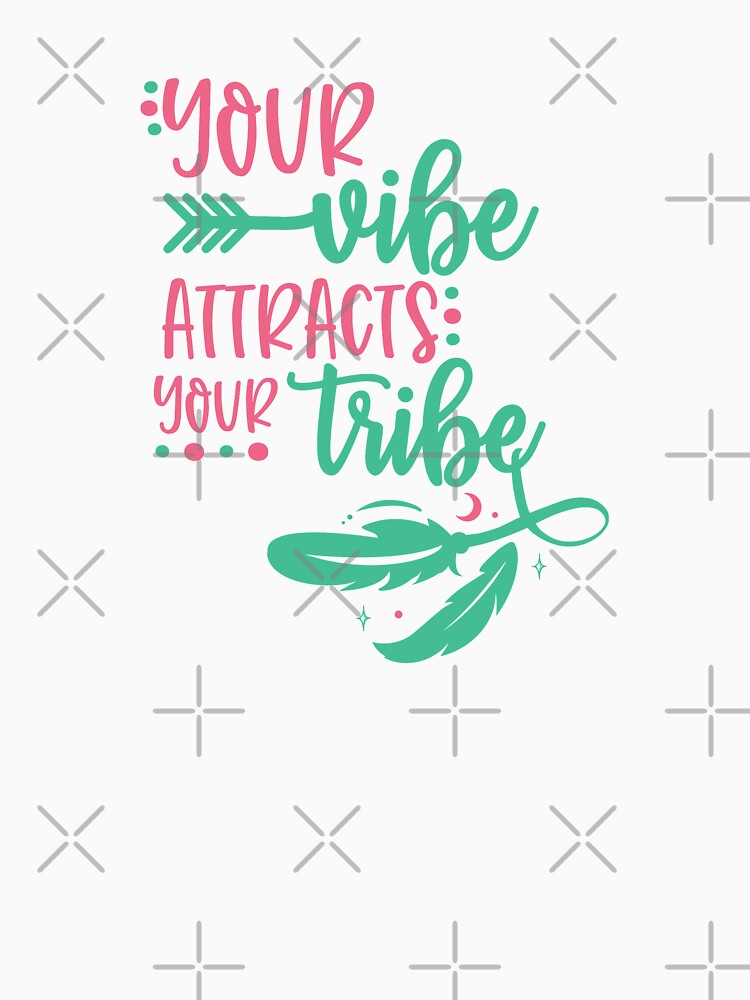 Your Vibe Attracts Your Tribe Hippie Boho Chic by ThreadsNouveau
