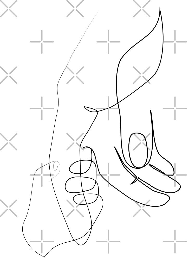 Child hand - Minimal line art by InspiRin T-Shirts, Hoodie, Sweatshirt | BlankRebels.com (Image 3)