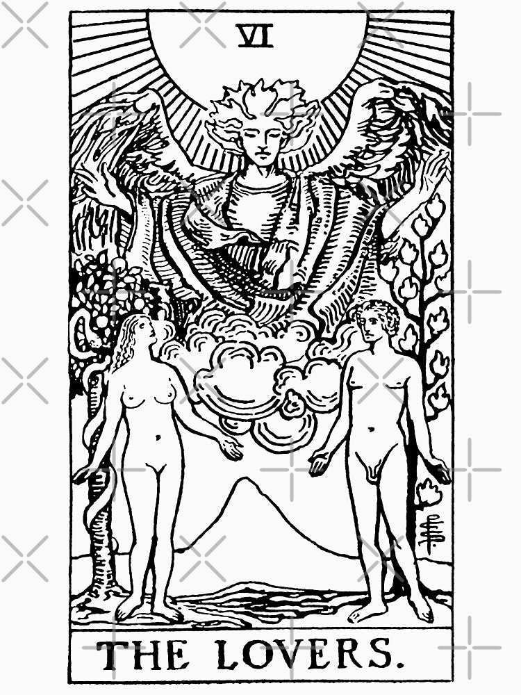 The Lovers Tarot in black by winterwinter T-Shirts, Hoodie, Sweatshirt | BlankRebels.com (Image 3)