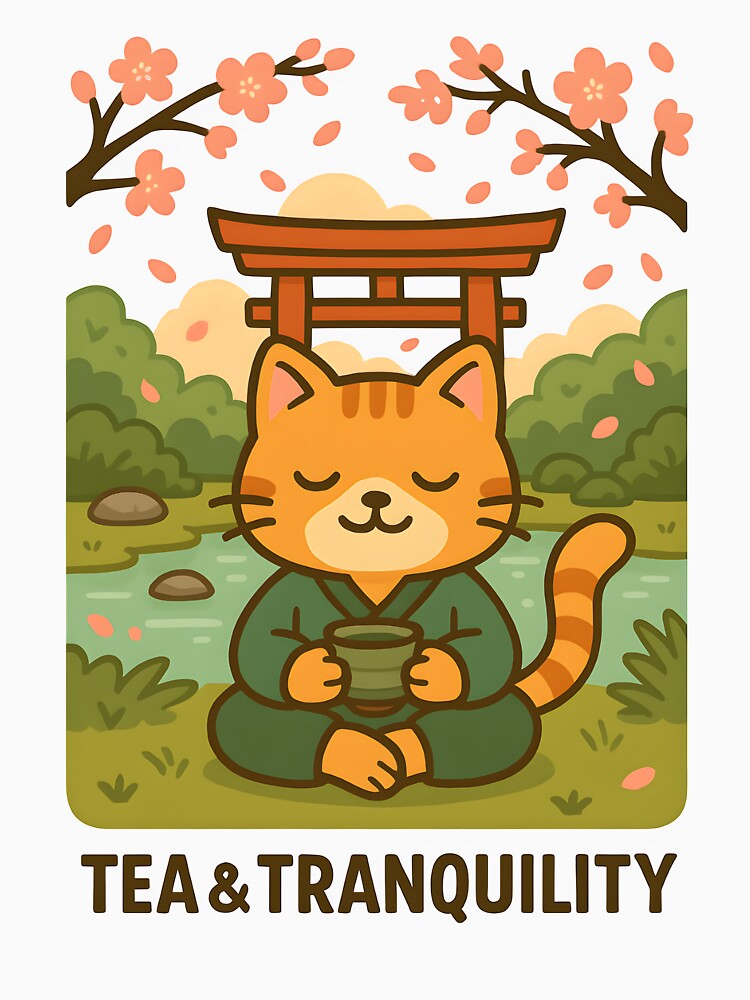 Tea And Tranquility by Chill Designs T-Shirts, Hoodie, Sweatshirt | BlankRebels.com (Image 3)