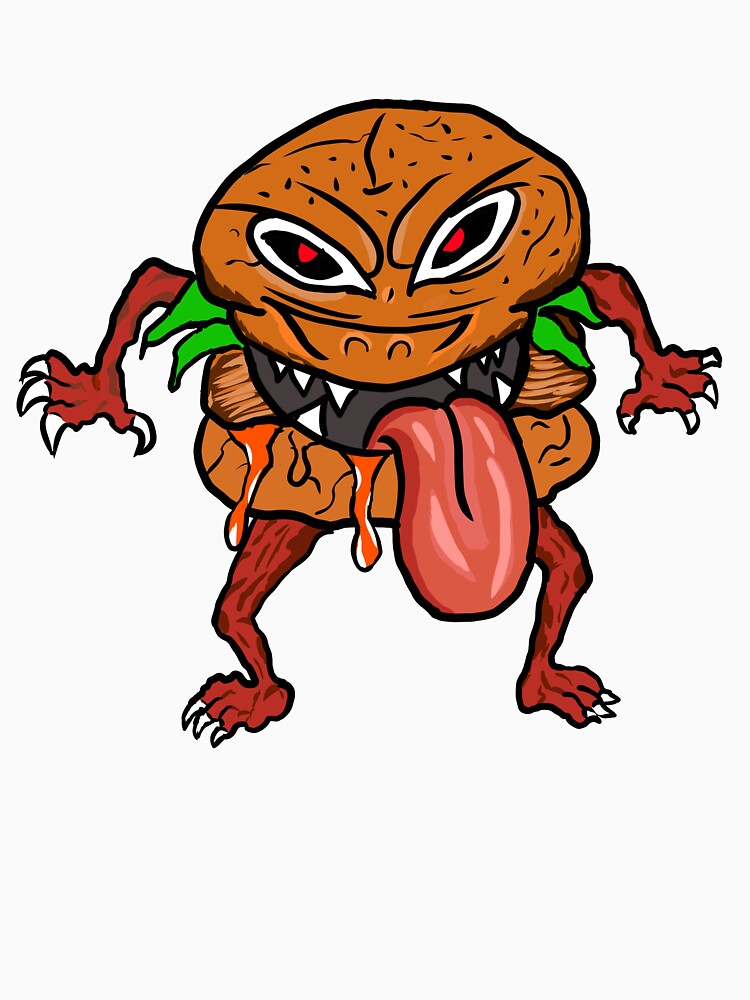 burger monster by saiwutan T-Shirts, Hoodie, Sweatshirt | BlankRebels.com (Image 3)
