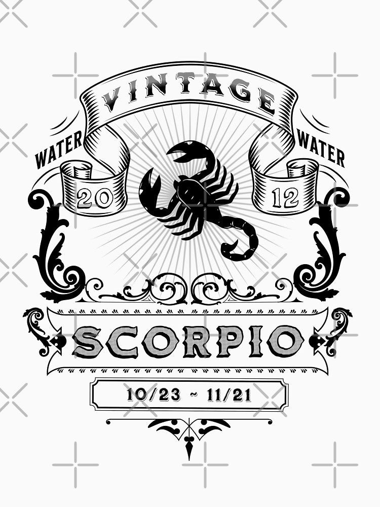 The Zodiac Sign of Scorpio Black and White 2012 by rhombusOnion T-Shirts, Hoodie, Sweatshirt | BlankRebels.com (Image 3)