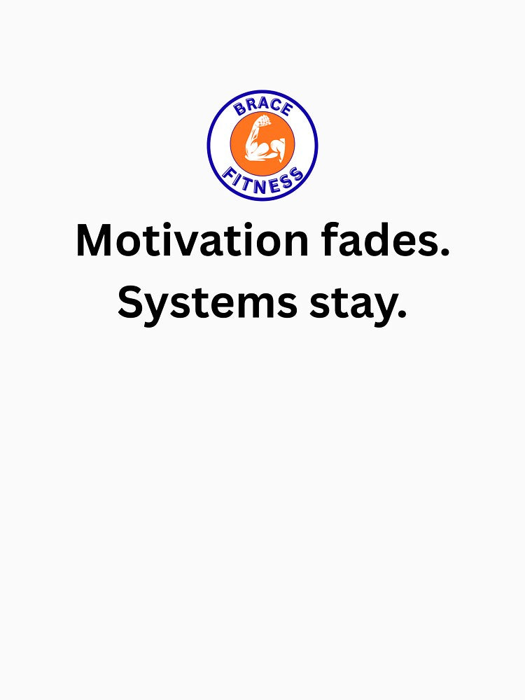 Motivation faces. Systems stay. by BraceFitness T-Shirts, Hoodie, Sweatshirt | BlankRebels.com (Image 3)
