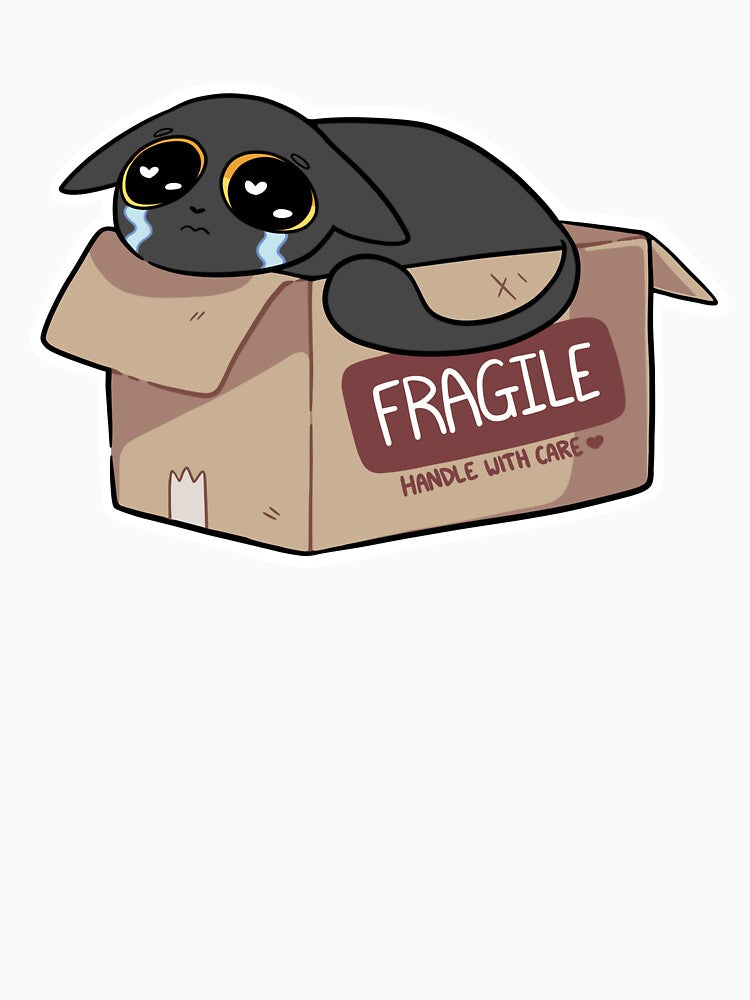 Fragile Handle Care! (Black Cat) T-Shirts, Hoodie, Sweatshirt