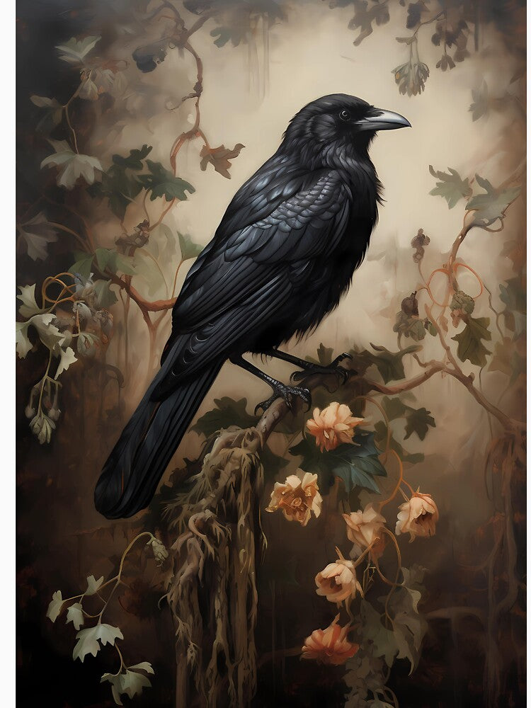 The lonely crow dark academia gothic cottagecore decor by Mehak  Khan T-Shirts, Hoodie, Sweatshirt (Image 3)