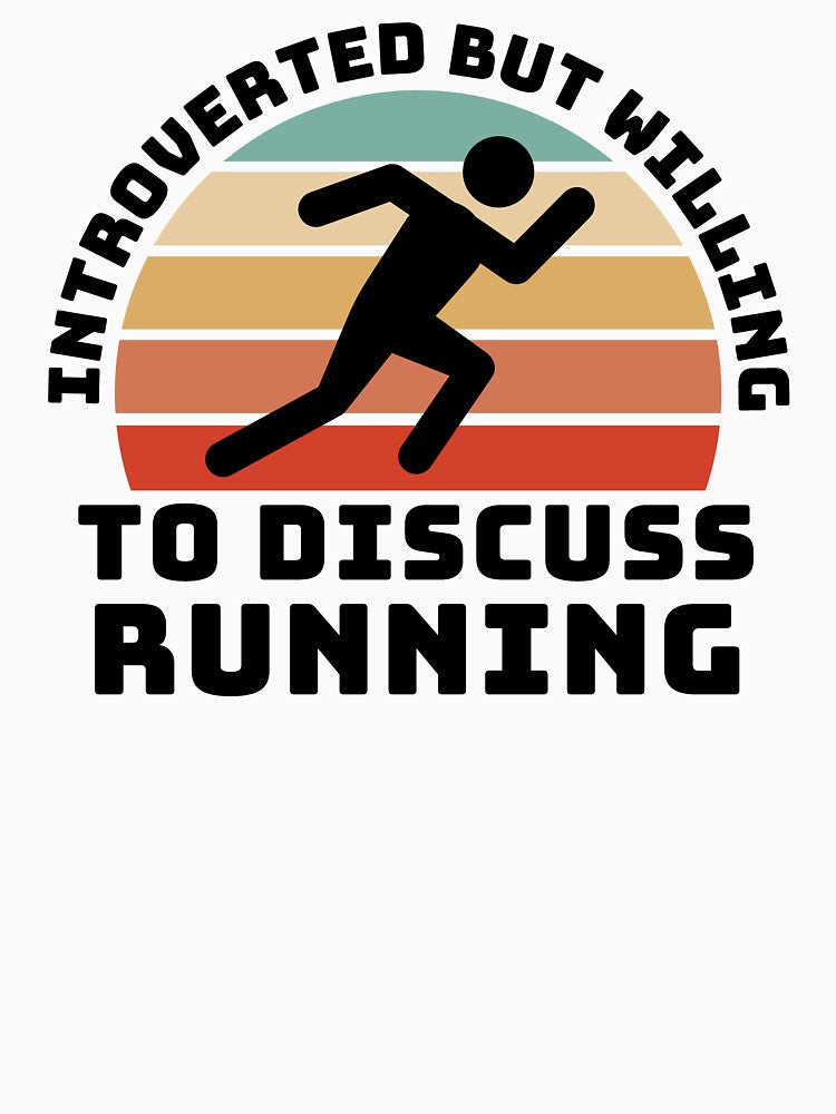 Copy of Running sports Quote , Introverted But Willing To Discuss Running  , this is a great gift for who loves... (Image 3)