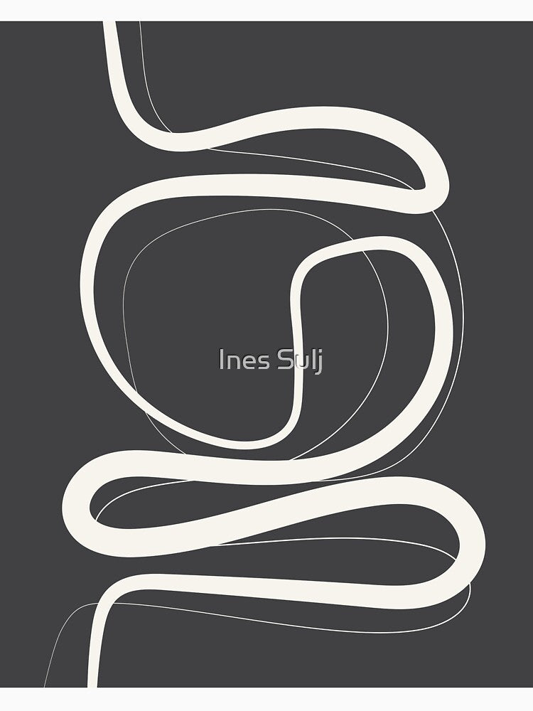 Minimalist Abstract Line Art 05-02 by PAPER MOON art & design T-Shirts, Hoodie, Sweatshirt | BlankRebels.com (Image 3)