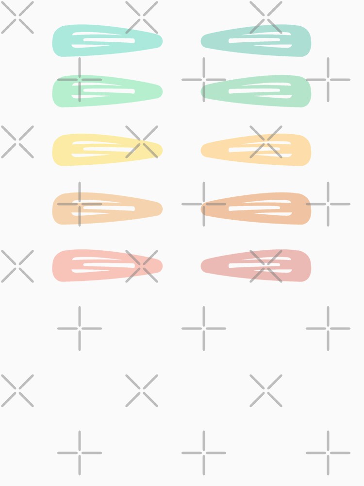 hairclips 90s pastel flat pack by Artyselley T-Shirts, Hoodie, Sweatshirt | BlankRebels.com (Image 3)
