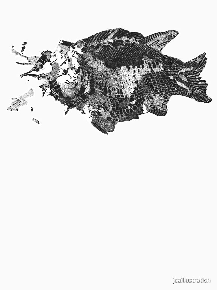 Prehistoric Fossil Fish by jcaillustration T-Shirts, Hoodie, Sweatshirt | BlankRebels.com (Image 3)