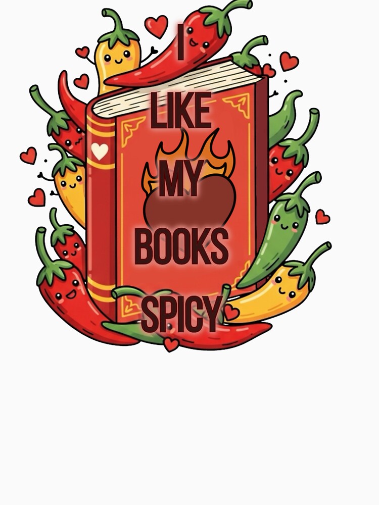 I Like My Books Spicy Romance Book Design by Lexiii Designs T-Shirts, Hoodie, Sweatshirt | BlankRebels.com (Image 2)