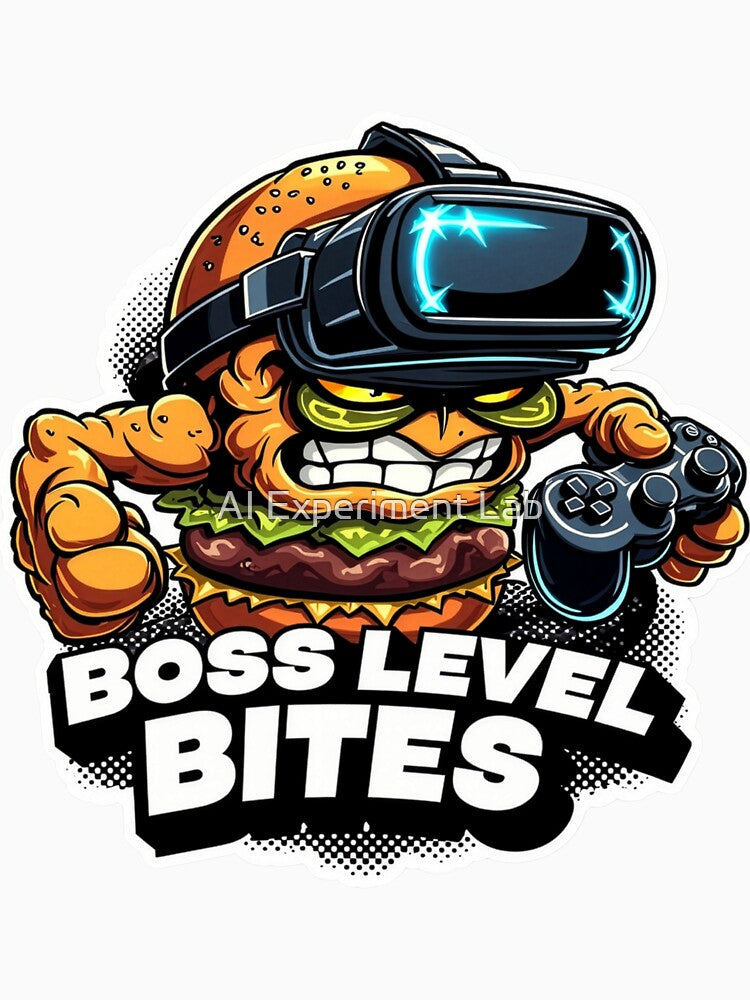 Boss Level Burger Gamer Food Mascot T-Shirts, Hoodie, Sweatshirt