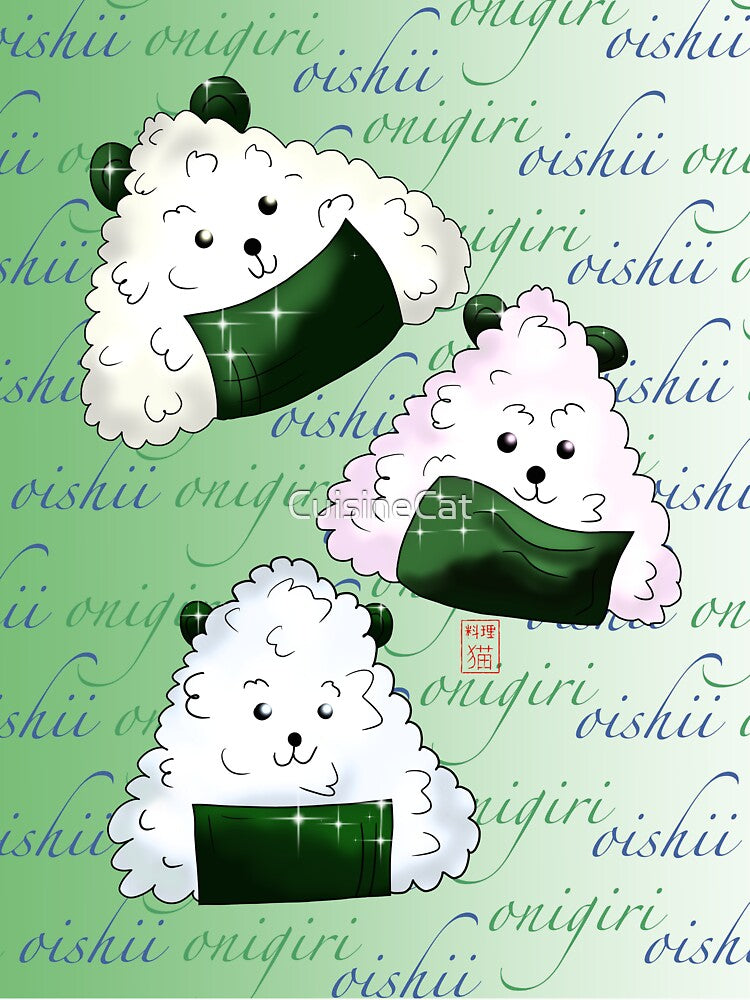 Sushi lover onigiri rice balls by CuisineCat T-Shirts, Hoodie, Sweatshirt | BlankRebels.com (Image 3)