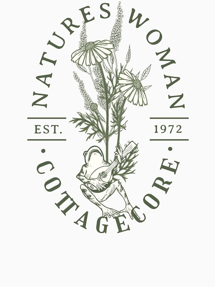 50th Birthday cottagecore gift for her. Cottage core aesthetics with frog and floral print design. Modern old... (Image 3)