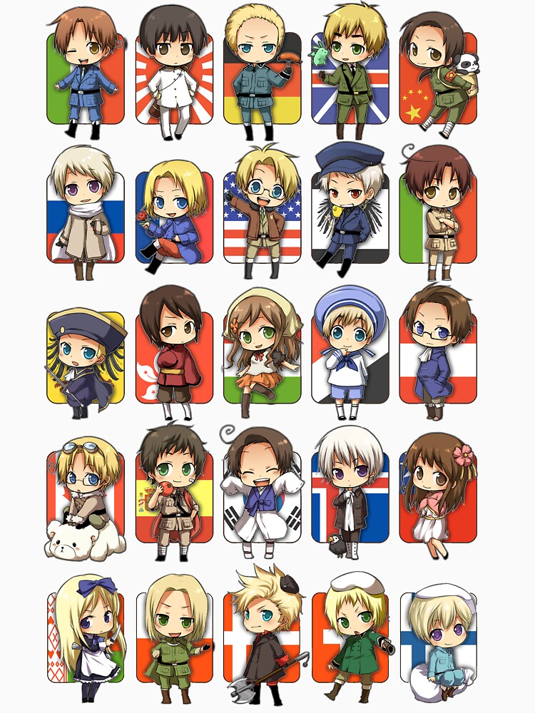 Hetalia Group by banafria T-Shirts, Hoodie, Sweatshirt | BlankRebels.com (Image 3)