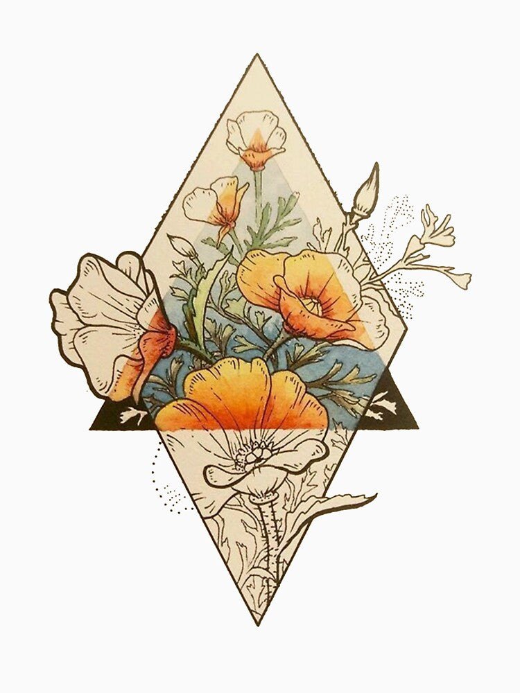 Orange and Beige flowers by Sticker Store T-Shirts, Hoodie, Sweatshirt | BlankRebels.com (Image 3)