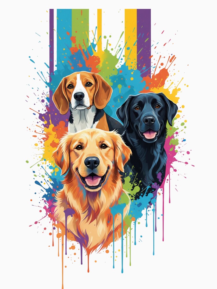 Rainbow dogs by JirehsMacTrendy