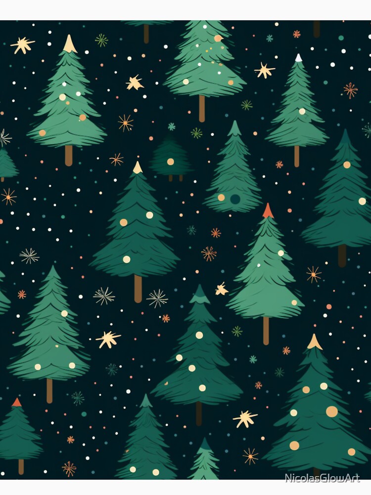 Christmas Tree Scarves by NicolasGlowArt T-Shirts, Hoodie, Sweatshirt | BlankRebels.com (Image 3)