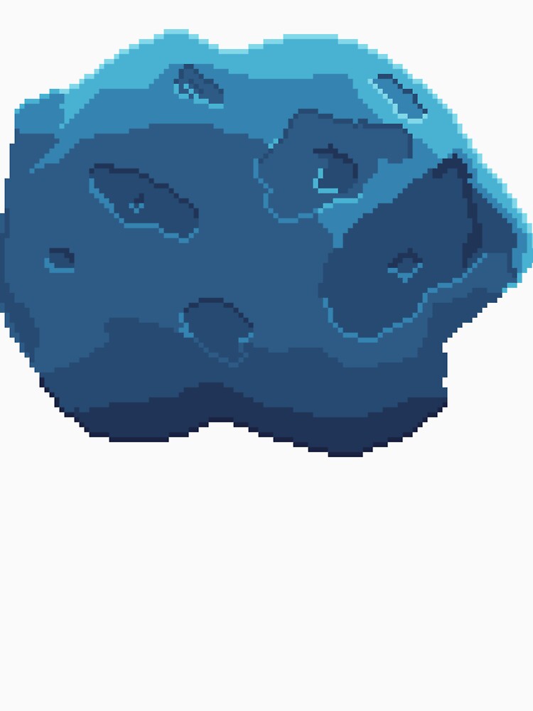Icy Pixel Asteroid by Ablades324