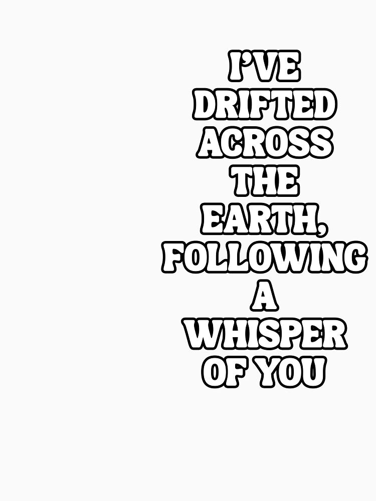 Minimalist Love Poem - 'A Whisper of You' Typography Design by AbuCAni Studio T-Shirts, Hoodie, Sweatshirt (Image 3)