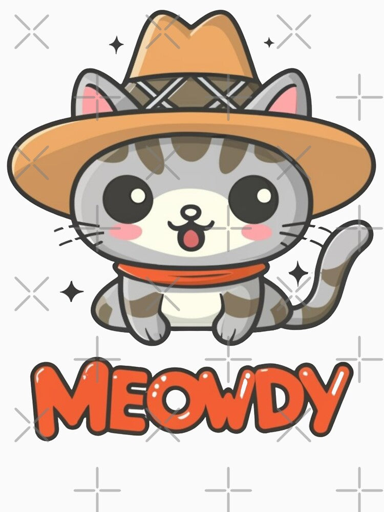 Meowdy Cat, Western Cat, Cowboy Cat by Krieghorn T-Shirts, Hoodie, Sweatshirt | BlankRebels.com (Image 3)