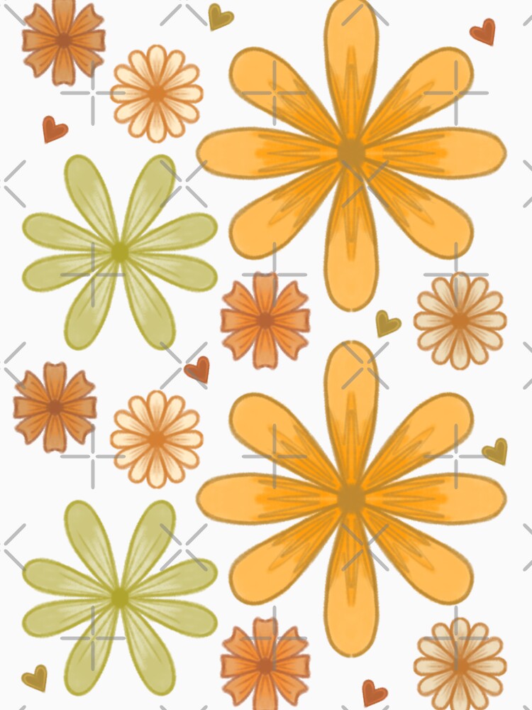 70s Retro Flowers by TheWobblyPot T-Shirts, Hoodie, Sweatshirt | BlankRebels.com (Image 2)
