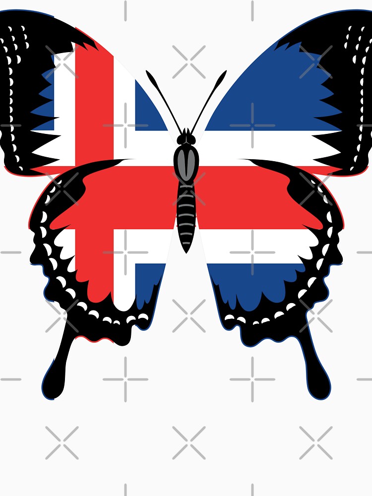 Iceland Flag Butterfly - Iceland by pretty4u