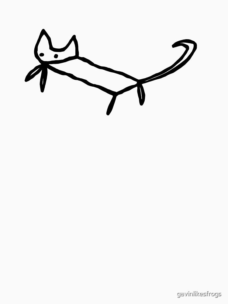 Doodle Cat (Wrigley) by gavinlikesfrogs T-Shirts, Hoodie, Sweatshirt | BlankRebels.com (Image 3)