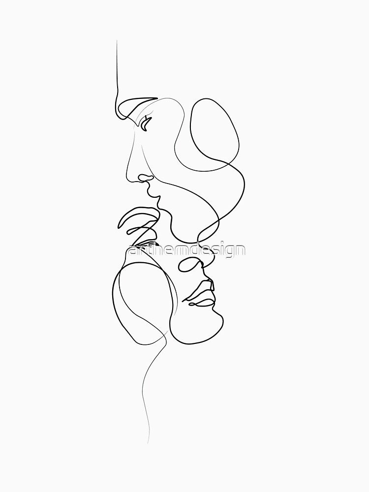 LOVERS MINIMAL DRAWING ART T-Shirts, Hoodie, Sweatshirt