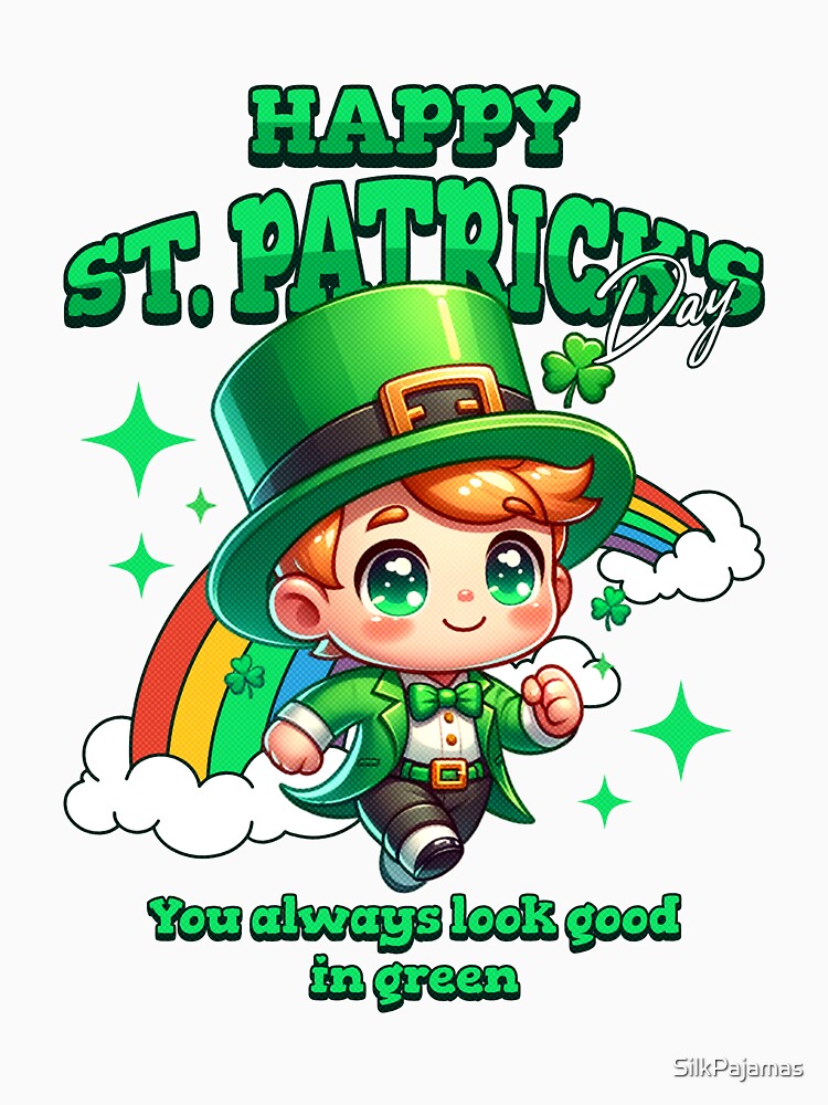 Happy St Patricks Day Kawaii by SilkPajamas T-Shirts, Hoodie, Sweatshirt | BlankRebels.com (Image 3)
