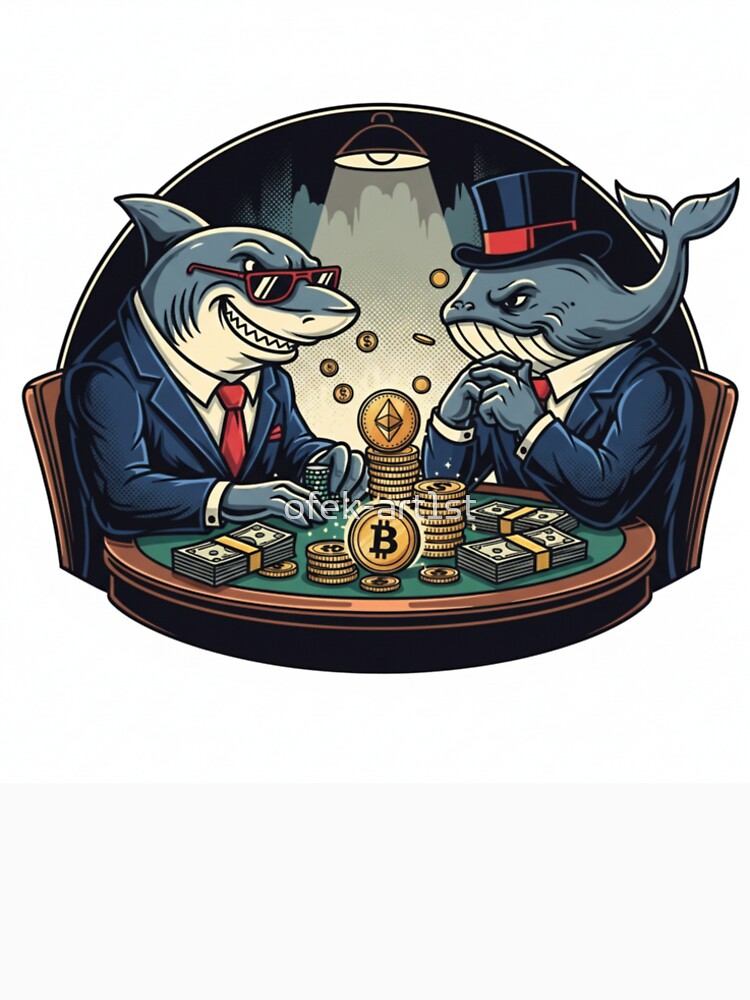 Shark And Whale Finance Game by ofek-art1st T-Shirts, Hoodie, Sweatshirt | BlankRebels.com (Image 2)