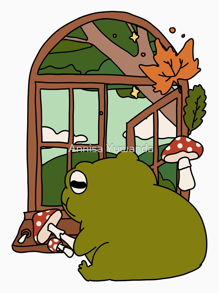 Cute Cottagecore Illustration Froggy Mushroom #2 by Annisa Yuwanda T-Shirts, Hoodie, Sweatshirt | BlankRebels.com (Image 3)