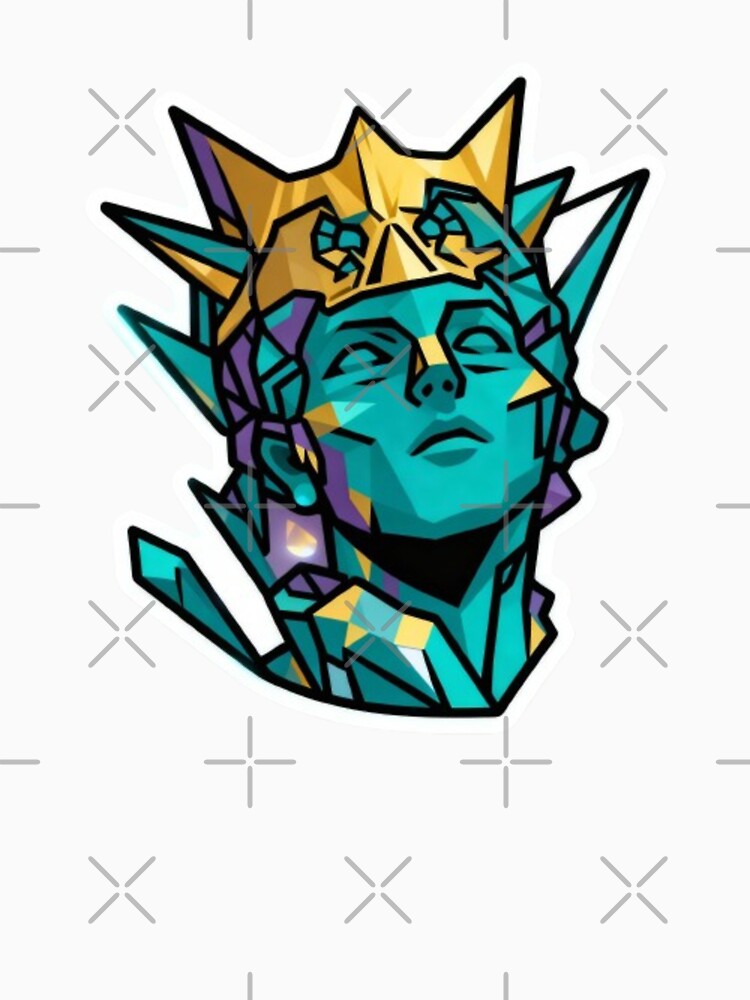 Crystal Guardian – Mystical Protector Fantasy Art | Spiritual Healing Crystal Design for Stickers & T-Shirts by... (Image 3)