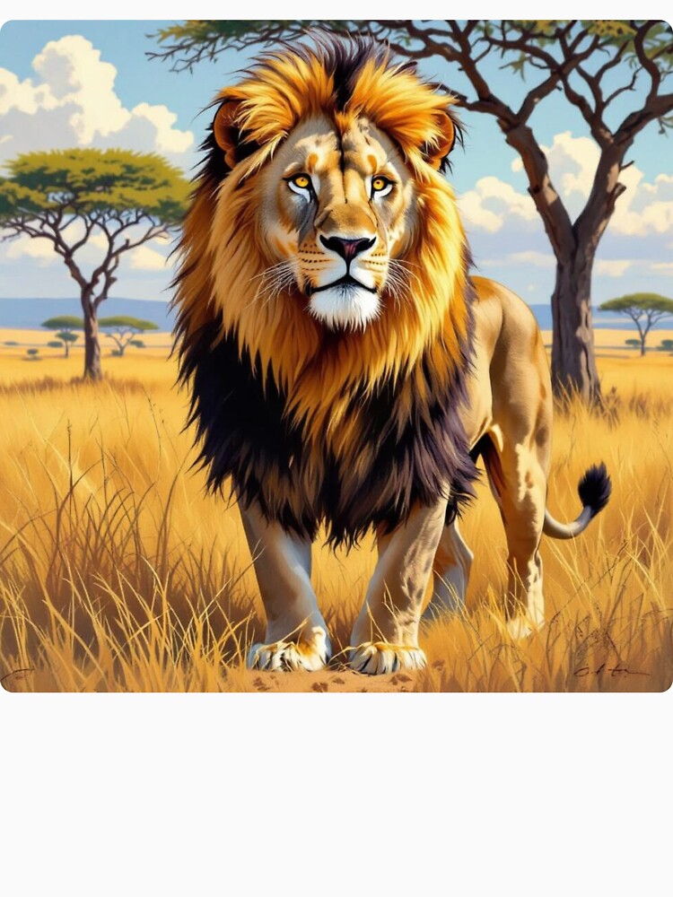 Majestic Lion Safari Graphic by Safaris Apparels T-Shirts, Hoodie, Sweatshirt | BlankRebels.com (Image 3)