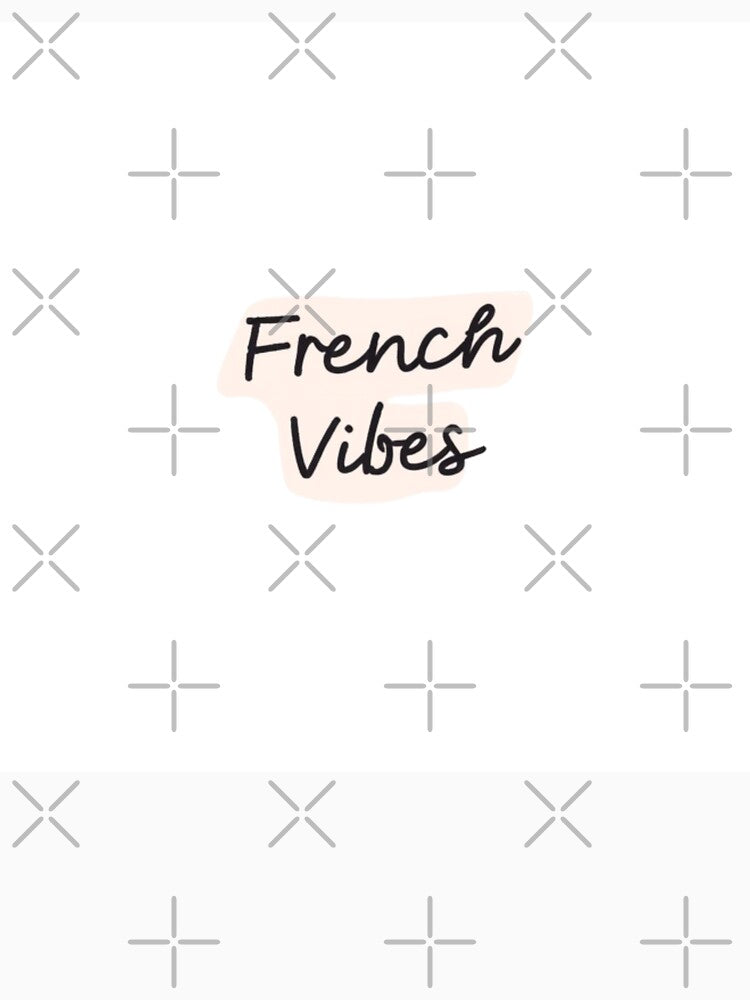 French Vibes Typography Logo | Paris Aesthetic Minimal Text Design by frenchstylehome T-Shirts, Hoodie, Sweatshirt (Image 3)