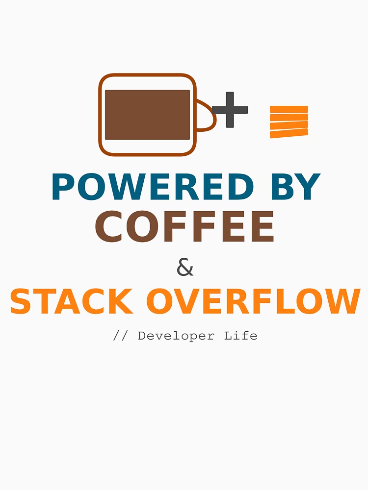 Developer Life Coffee Stack Overflow Programmer by markify T-Shirts, Hoodie, Sweatshirt | BlankRebels.com (Image 3)