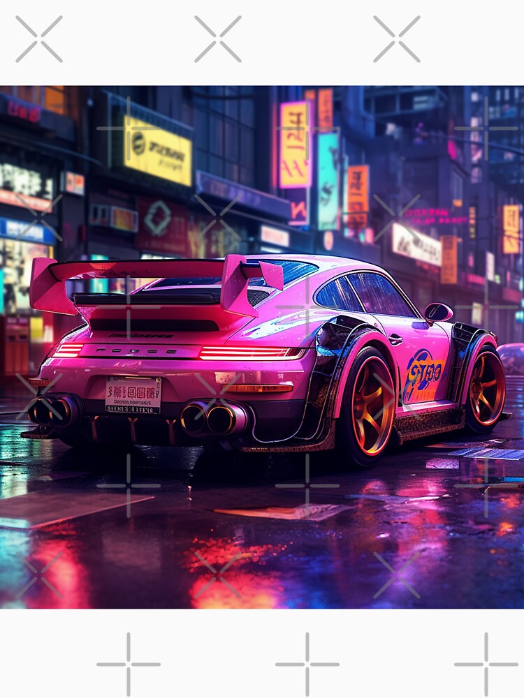 Cyberpunk Porsche 911 by santhiWalken T-Shirts, Hoodie, Sweatshirt | BlankRebels.com (Image 3)