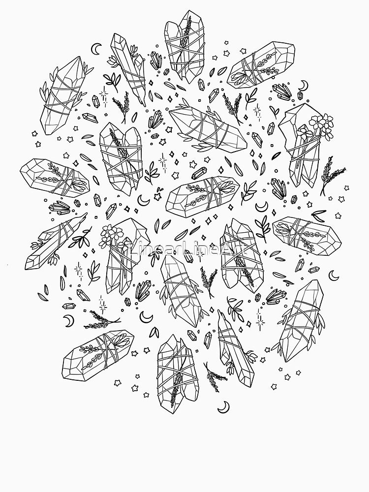 Crystal pattern by LinearLineArt T-Shirts, Hoodie, Sweatshirt | BlankRebels.com (Image 3)