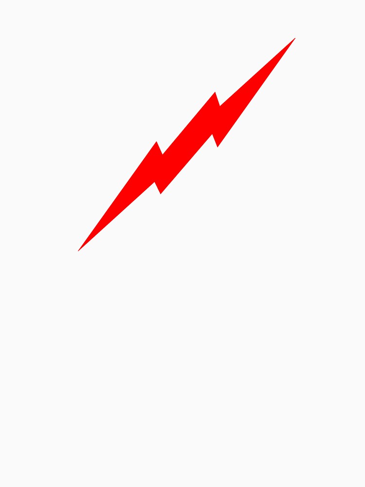 Red Lightning Bolt by kerchow T-Shirts, Hoodie, Sweatshirt | BlankRebels.com (Image 3)