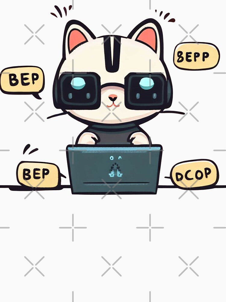 Programmer cat beep boop coding V2 by HipsterAnimals T-Shirts, Hoodie, Sweatshirt | BlankRebels.com (Image 3)