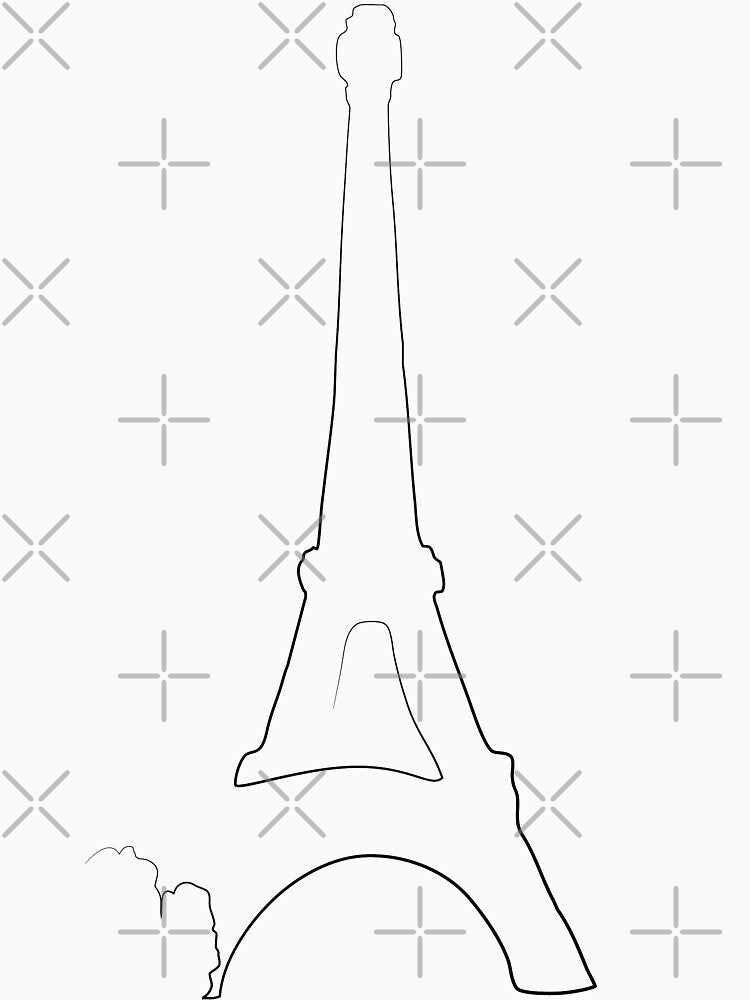 Eiffel Tower - Minimal line art by InspiRin T-Shirts, Hoodie, Sweatshirt | BlankRebels.com (Image 3)