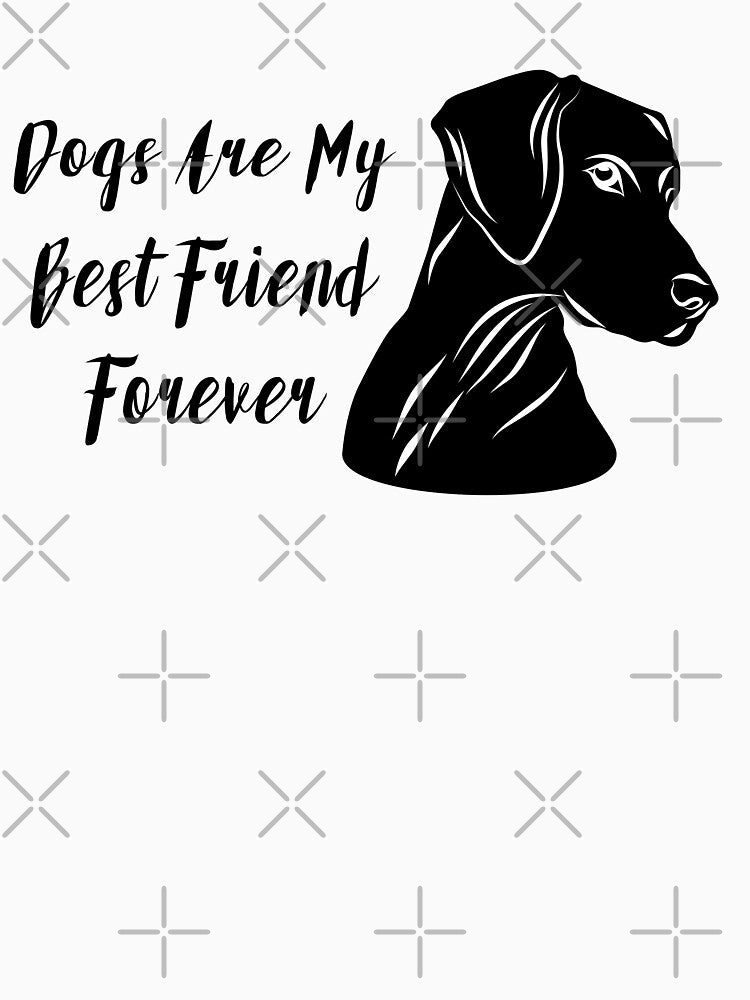 Dogs Are My Best Friend Forever Word and One Dog - Funny by Vasabi88 T-Shirts, Hoodie, Sweatshirt | BlankRebels.com (Image 3)