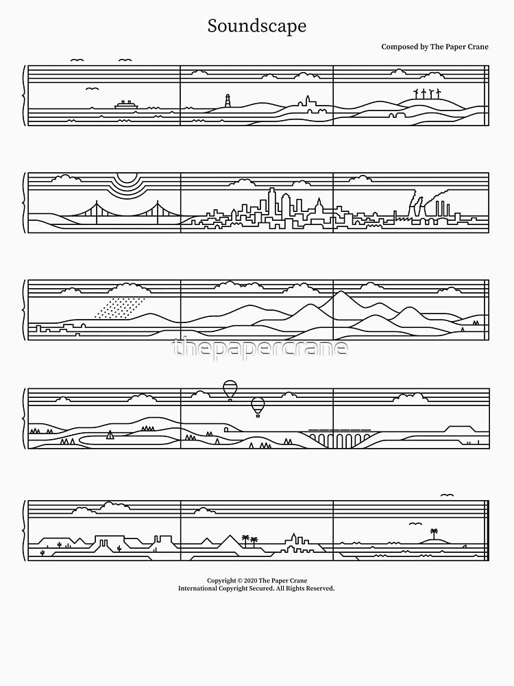 Soundscape by thepapercrane T-Shirts, Hoodie, Sweatshirt | BlankRebels.com (Image 3)