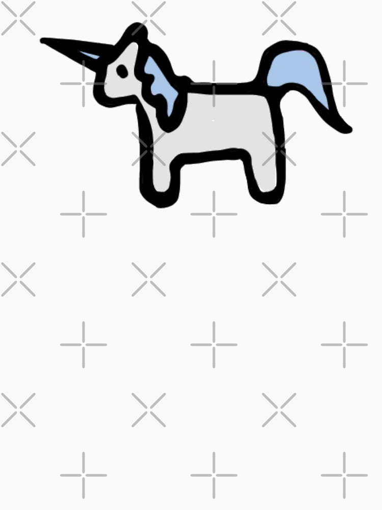 Cute Baby Unicorn (Light Blue) by bassoongirl123 T-Shirts, Hoodie, Sweatshirt | BlankRebels.com (Image 3)