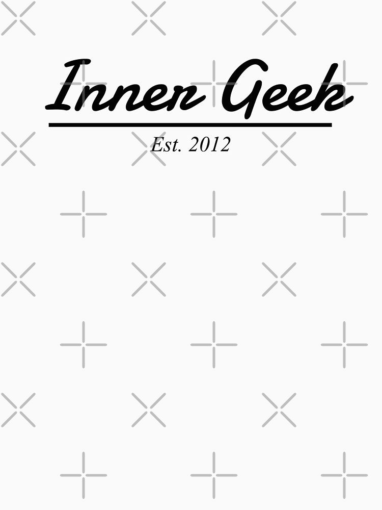 Inner Geek Est. 2012 (Black) by innergeekdesign T-Shirts, Hoodie, Sweatshirt | BlankRebels.com (Image 3)