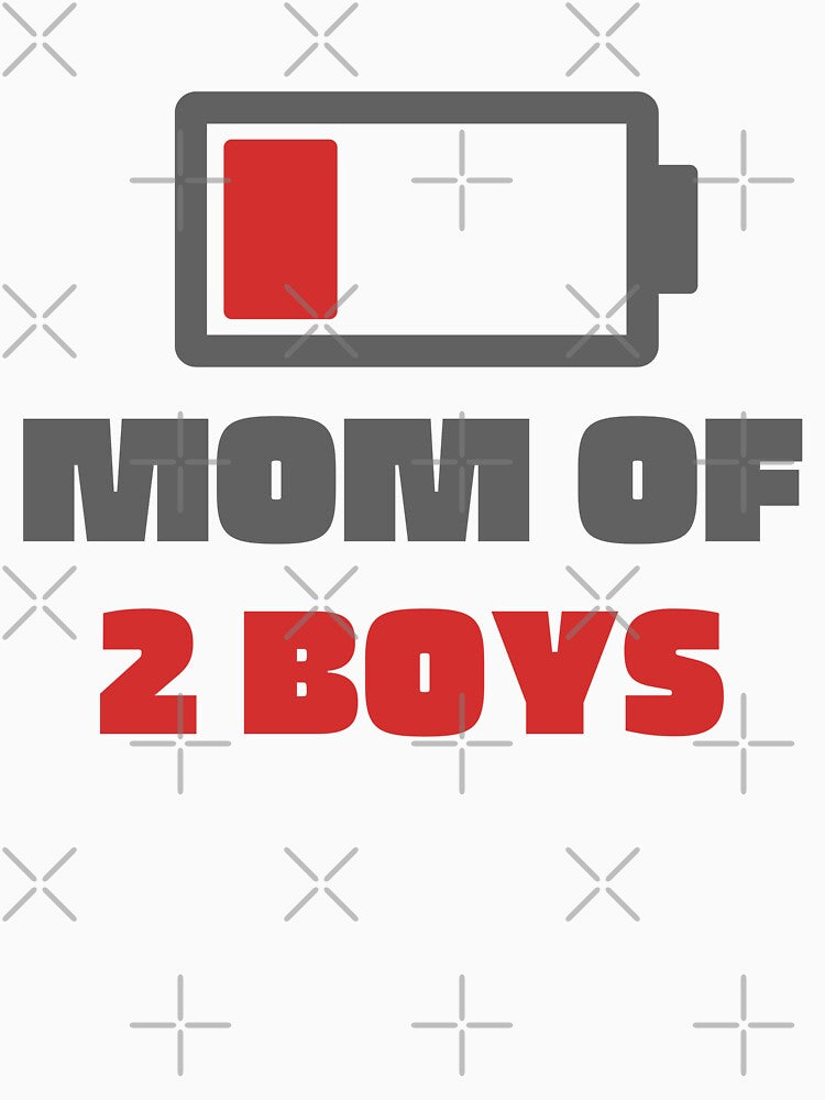 Vintage Mom of Two Boys Bold Typography by X-Trends T-Shirts, Hoodie, Sweatshirt | BlankRebels.com (Image 3)