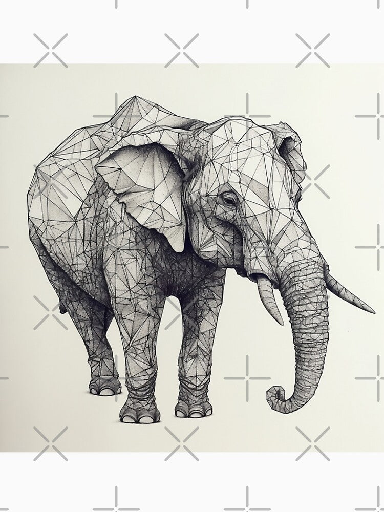 Elephant line drawing design by Feluceo T-Shirts, Hoodie, Sweatshirt | BlankRebels.com (Image 2)