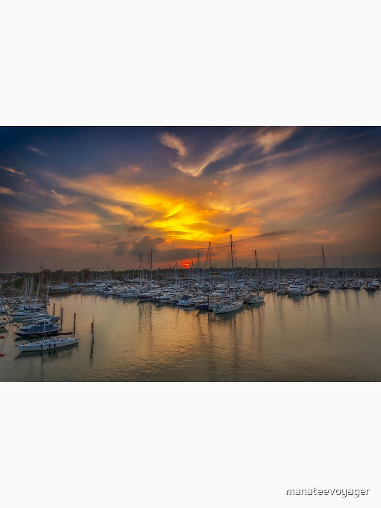 Lymington Yacht Haven Sunset by manateevoyager T-Shirts, Hoodie, Sweatshirt | BlankRebels.com (Image 3)
