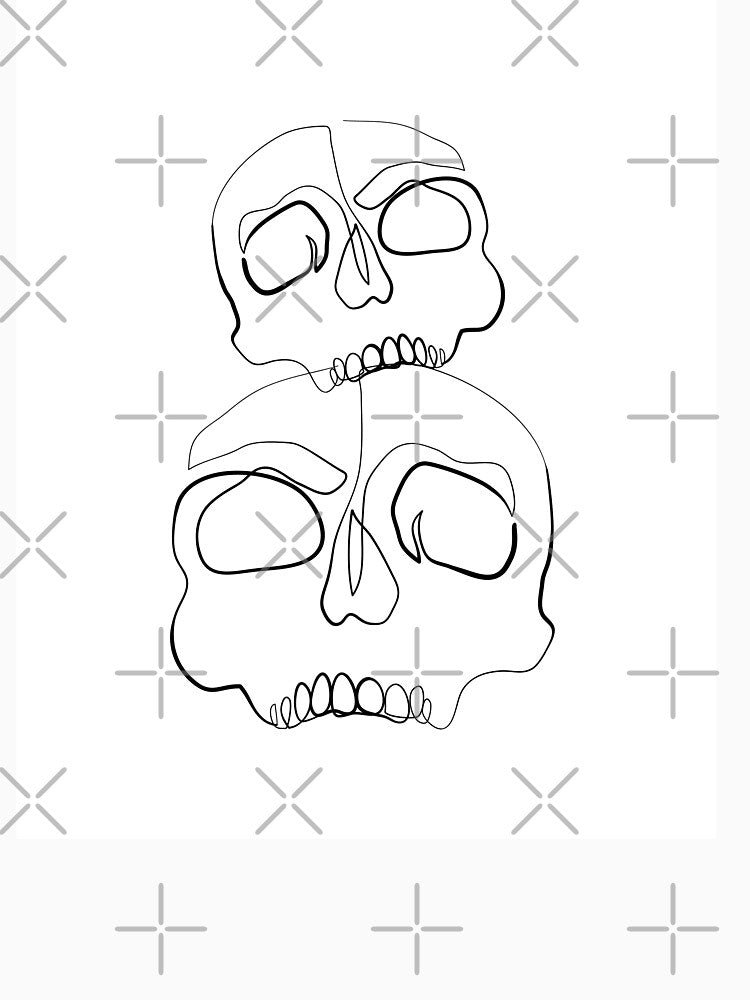 Skulls - Minimal line art by InspiRin T-Shirts, Hoodie, Sweatshirt | BlankRebels.com (Image 3)
